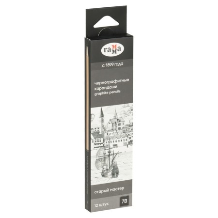 Pencil b/g Gamma "Old Master", 7b, sharpened 170322_7b