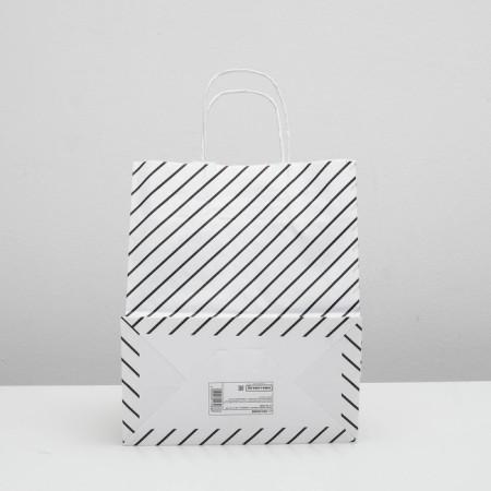 Crafts, white, "lurex", 24 x 10.5 x 32 cm-1