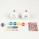 Set for creativity. New Year's balls for coloring "Magic Gift", 2pcs