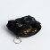 Women's wallet with lightning, black color