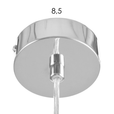 Suspension lamp "Loft" 1x25W E27 white/chrome 12x116x11-4