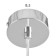 Suspension lamp "Loft" 1x25W E27 white/chrome 12x116x11