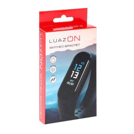 Fitness bracelet Luazon LF-10, 0.96 ", color display, pulsometer, alerts, stepomer, black-6