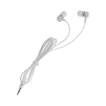 Headphones CB-52, wired, vacuum, microphone, 1 m, jack 3.5 mm, white-1