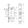 Castle Castle for sliding gates, Bulat ZV 4-1K.30.72.22.04, under c/m, chrome