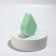 Makeup sponge "Flat drop", 6 × 4.5 cm, green color