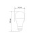 LED LED pear A80 25.5W E27 2423LM 4000K neutral light Rexant