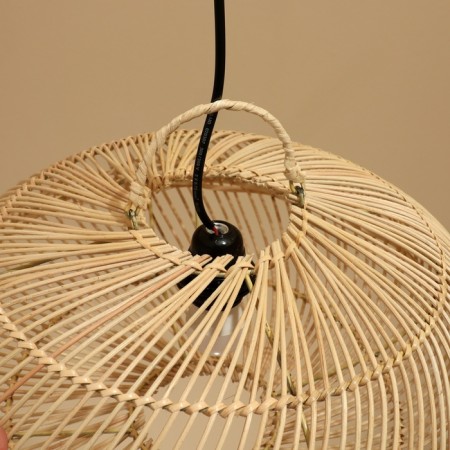 Ceiling Lamp from Rotan "VAY" 1x120W, E27, 40x40x20 cm-3