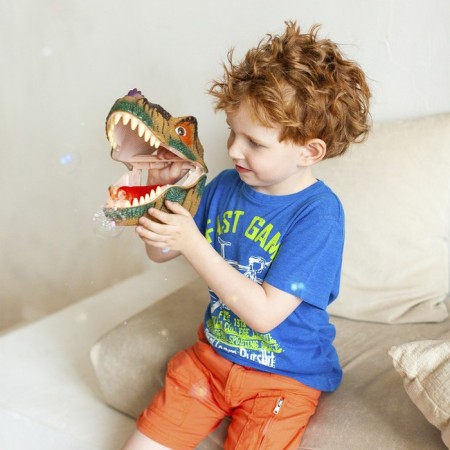 Lapal bubble generator "World of dinosaurs: tyrannosaurus", brown color-7