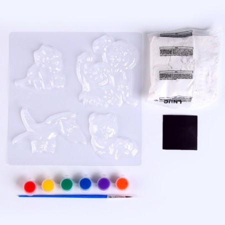 Set for creativity "painted plaster bas -relief. Beasts ", Small-1