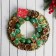 New Year's Wreath D-22 cm "Green bows and balls"