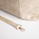 Zipper bag with lightning, beige color