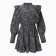 Women's dress with ruffles MIST, size 48, black