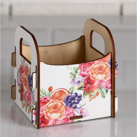 Kashpo wooden 10.5 × 10 × 11 cm Gift Roxy Smith "Mom! Flowers", box-2