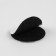 A set of adhesive -based Velcro, d = 3 cm, 4 pairs/8 pcs, black color