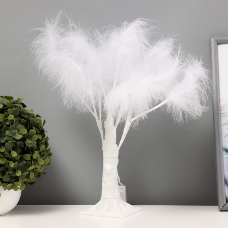 Nightlight "feathers" led white 17x18x35 cm-2