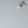 Pump for a dispenser, plastic, thread diameter 28 mm, stick length 20 cm, silver color