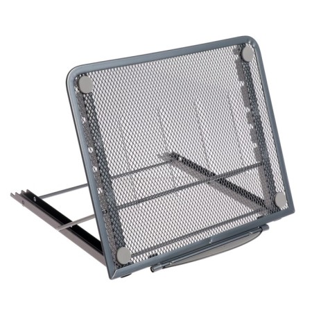 Standard for books, laptops, tablets Brauberg "Germanium", 240 x 195 x 20 mm, silver metal-1