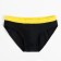 Bathing swimming trunks for the boy minku, black/yellow color, height 134-140