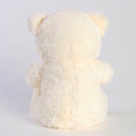 Soft toy "Bear" with heart, 30 cm, light color-3