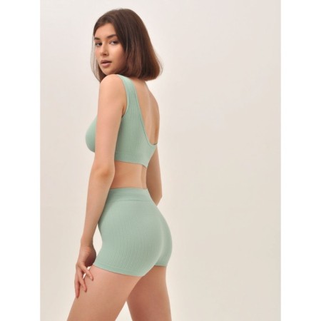 Women's shorts with a braid "Kosichka" Mirey Shorts Plait, size 44-46, mint color-2