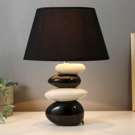 Table lamp 16874/1bk+wt e14 40W Black-white 29x22x38 cm Risalux-1
