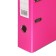 A4, 75 mm, Lamark, PVC, double-sided coating, metal edging, pocket for a spine, collected, pink/burgundy
