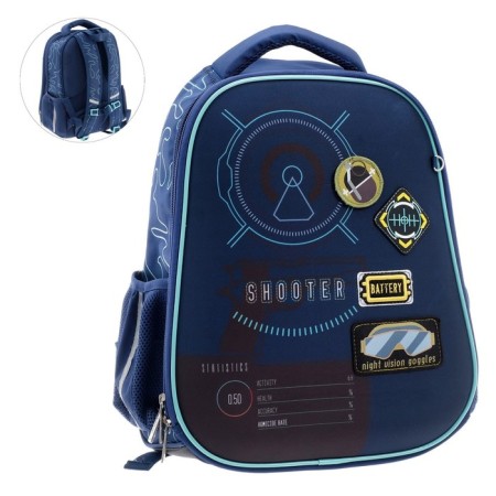 Frame backpack 38 x 29 x 15 cm, Hatber Ergonomic Light "Shooter", Blue NRK_71043-2