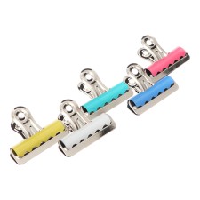 Set Klucus-Buldogs for Papers 57 mm, 10 pieces Berlingo, colored, cardboard box