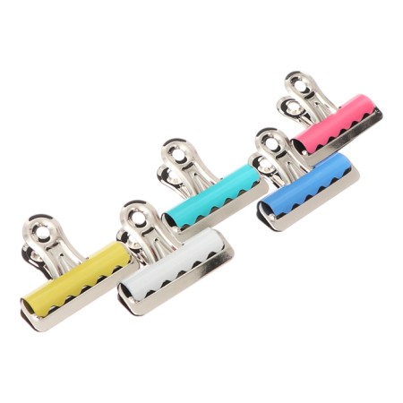 Set Klucus-Buldogs for Papers 57 mm, 10 pieces Berlingo, colored, cardboard box