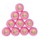 The yarn "Canarias" is 100% Merceris. cotton 203m/20g (6319 pink)