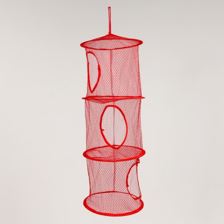 Suspended basket for toys, 3 sections, 27 × 27 × 70 cm, mix-6