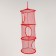 Suspended basket for toys, 3 sections, 27 × 27 × 70 cm, mix
