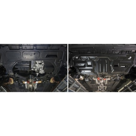 Защита картера и КПП RIVAL, Volkswagen Polo 2020-н.в., с крепежом, 111.5842.1-2