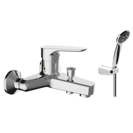 Bath mixer Zipponi Zen, 1-crap, with manual watering cub in the kit, color chromium