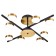 LED lamp on the rod 120W 3129lm 3000-6000k, size 80x80x24 cm