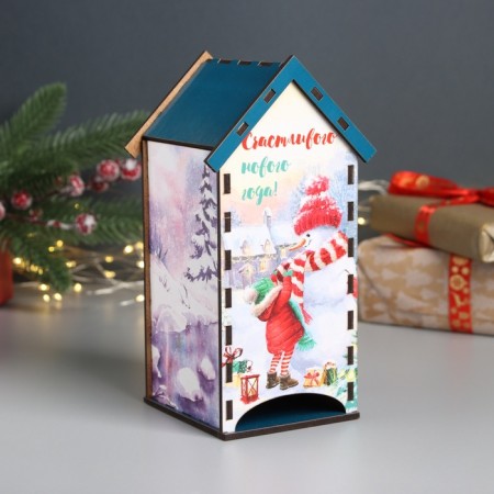 New Year's tea house "Happy NG" 20x10.5x10 cm mix-5
