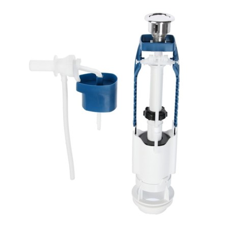 Reinforcement for flush tanks "Statla" - 2, with lateral eyeliner 1/2 ", single -circuit, chromium-6
