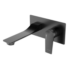 Wasserkraft Wiese 8430 shell mixer, built -in, single -rose, brass, black