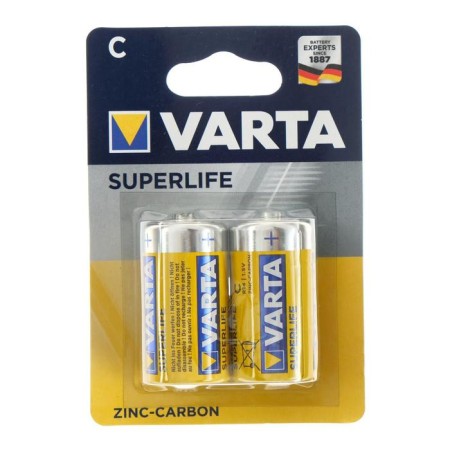 Salt battery Varta Superlife, C, R14-2BL, 1.5V, blister, 2 pcs.