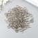 Screw-eye screw for fastening paintings, silver photographs (set 100 pcs) 1.8x0.9 cm