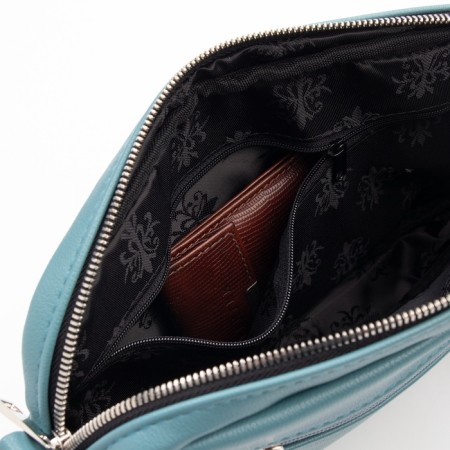 Women's bag over the shoulder Textura, small size, blue color-7