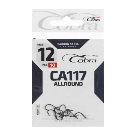 Cobra Allround hooks, series CA117, No. 12, 10 pcs.