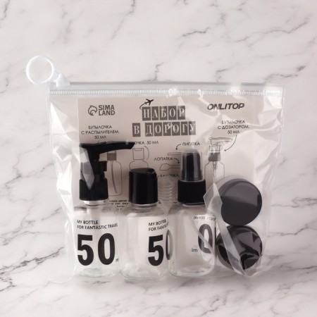 Storage set, in a case, 7 objects, the color is transparent/black-6