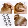 Hair hairpin "Spiral" 5 cm, black
