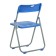 Folding chair on a metal frame, blue