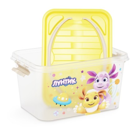 Container for storing things a rectangular "luntik", with a lid, 15 liters-1