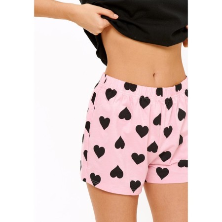 Female set: T -shirt, Monsi shorts, size m, black color-3