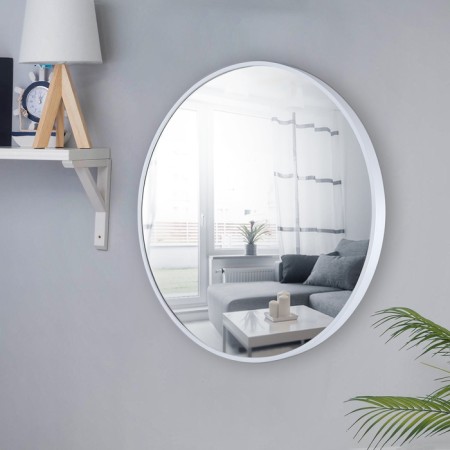 Silver mirror, wall, 60 × 4 cm