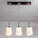 Suspended lamp Citilux "Berta" CL126232, 52x11x45 cm, 3x75W, E27, brown color